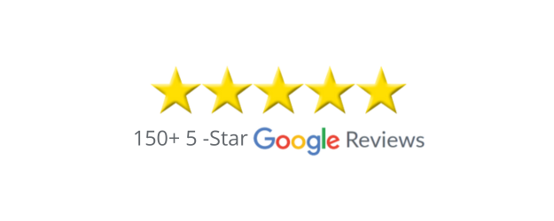 150 plus 5-star Google Reviews